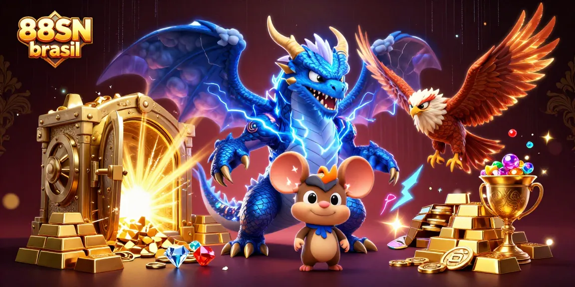 Experience thrilling excitement at 88SN brasil's live casino with our dynamic 3D illustration.