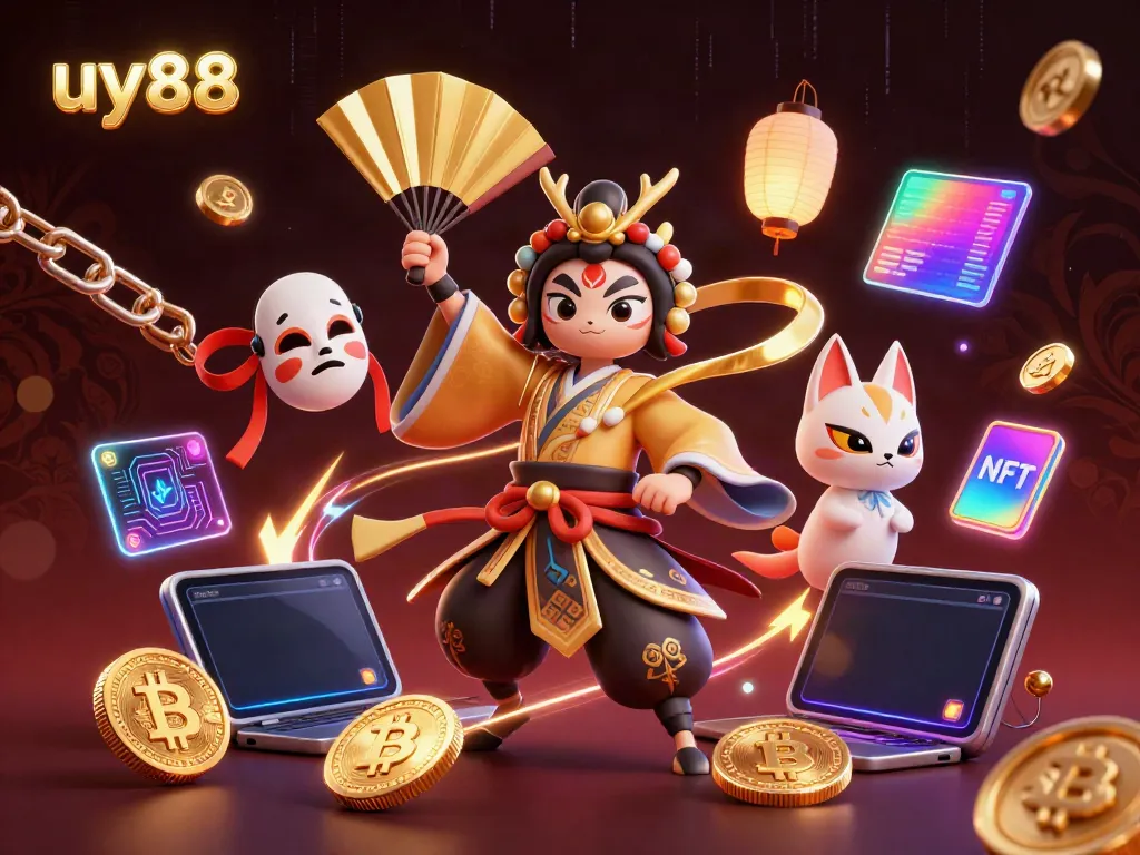 Experience the thrilling u88 casino vibe with detailed 3D warriors and crypto elements.