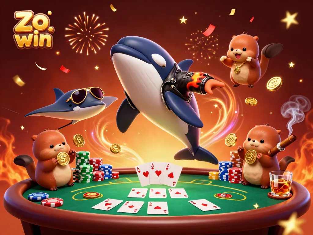 Win big with Zo win's thrilling poker action surrounded by fun, colorful characters and exciting game elements.