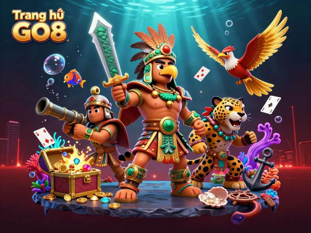 Engage with vibrant rewards and games at Trang chủ GO8, where dynamic characters meet exciting casino elements.