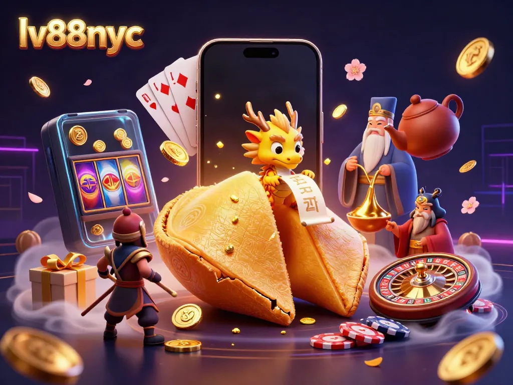 Engage with the lively 3D scene of the lv88nyc online casino featuring unique characters and game elements.