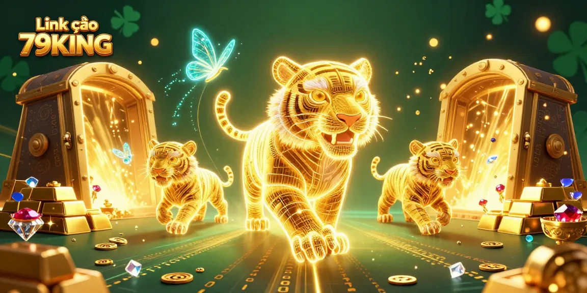 Experience the excitement of Link vào 79KING in a vibrant digital casino filled with treasures.