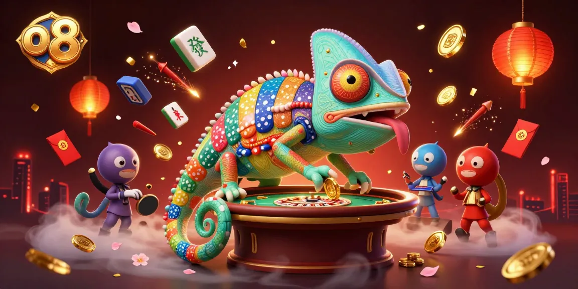 Experience thrilling gameplay with o 8 in this vibrant casino illustration filled with dynamic elements.