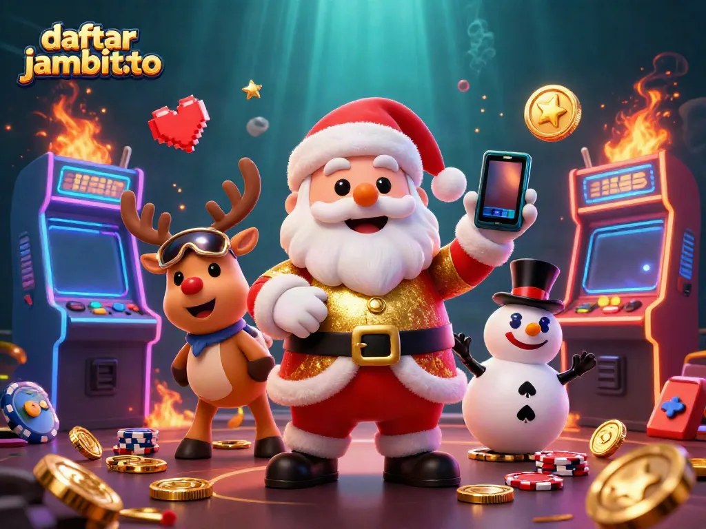 Celebrate big wins with daftar jambitoto in this vibrant casino-themed illustration.