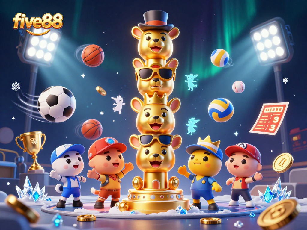 Experience the excitement with five88, featuring a vibrant casino scene and dynamic sports elements.