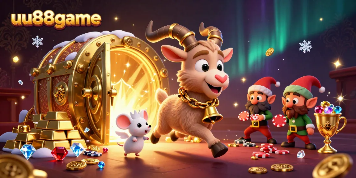 uu88game delivers thrilling casino experiences with a festive Krampus goat overseeing chaotic gremlins.