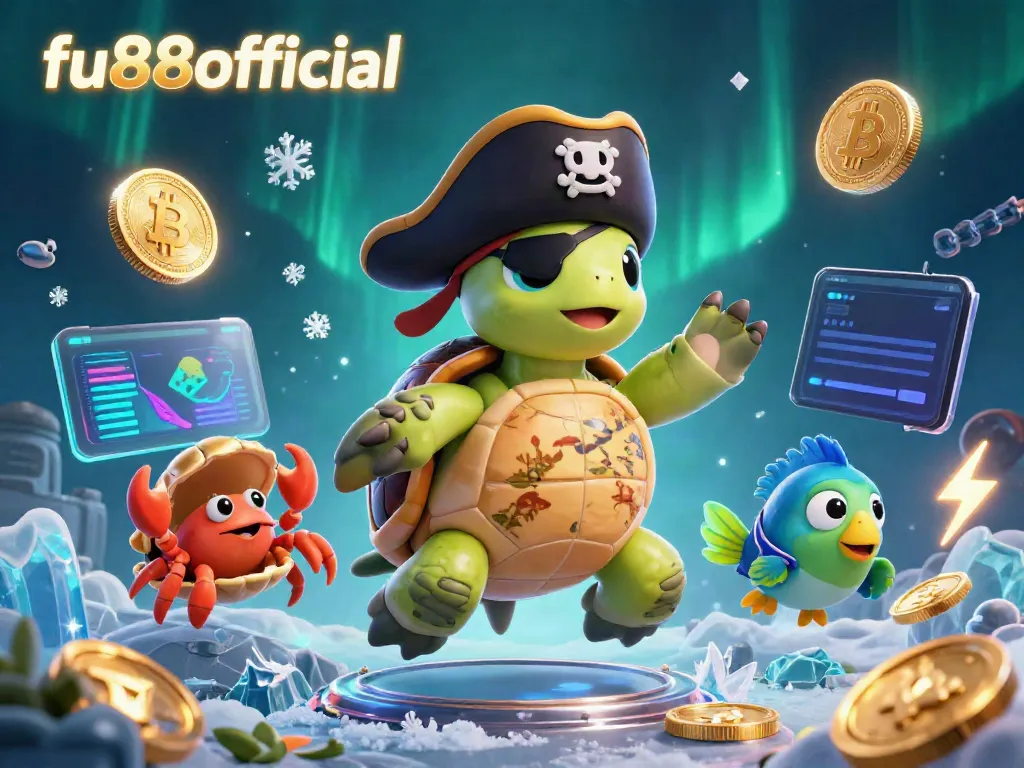 Engage in thrilling gaming at fu88offical with vibrant 3D treasure elements and crypto coins.