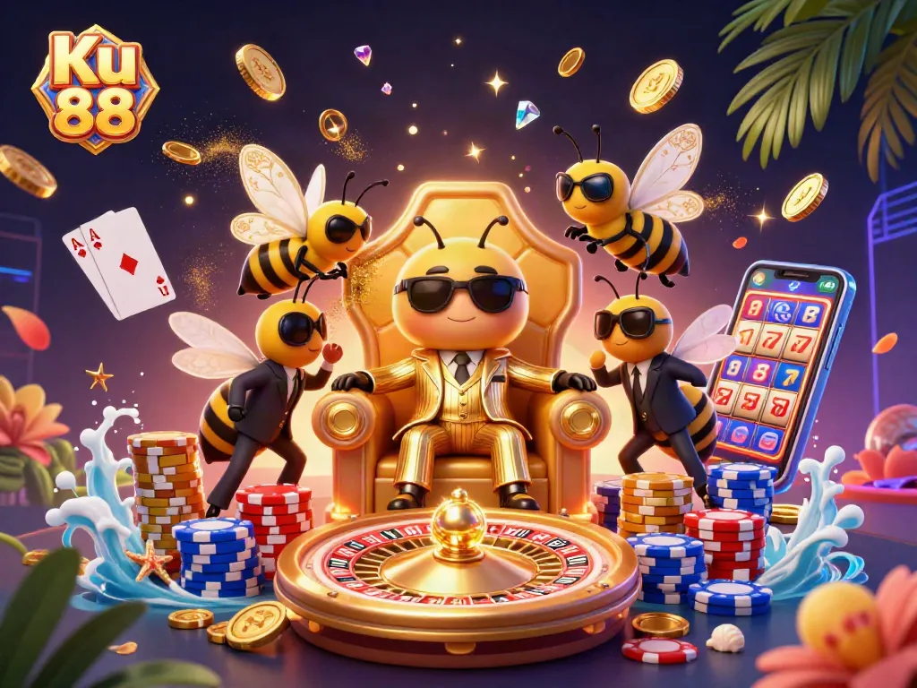 Experience the thrill of Ku 88's casino world with dazzling games and winning fortunes!