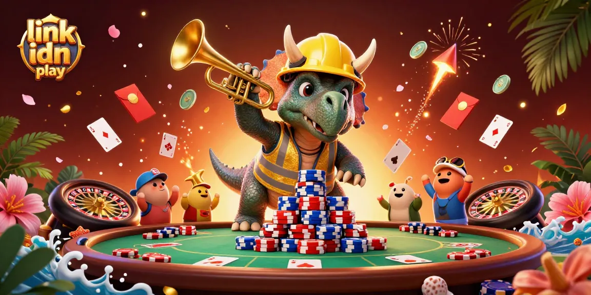 Gali, link idn play di IDN Poker dengan chip poker di piramida dan perayaan yang menyenangkan.