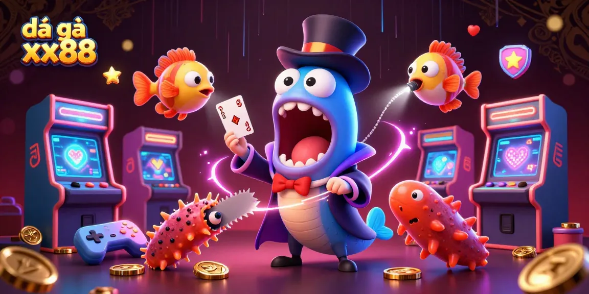 Experience the excitement of đá gà xx88 in a vibrant, dynamic casino scene filled with action and color.