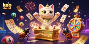 Experience thrilling gaming action with keo nha cai in a vibrant pyramid casino scene.