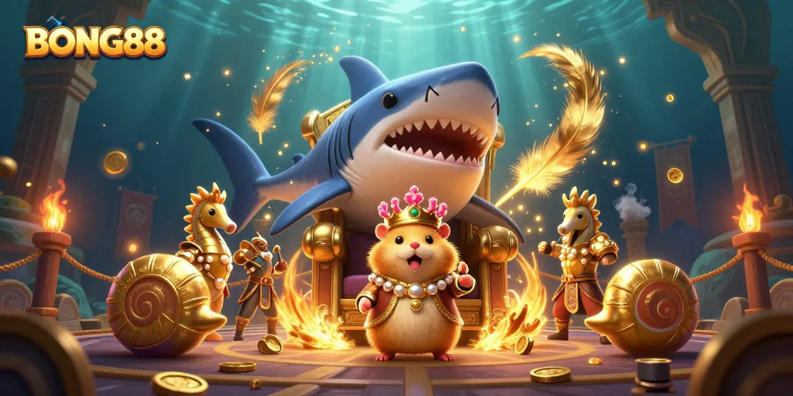 Experience thrilling gameplay with BONG88 in an enchanting underwater casino scene.