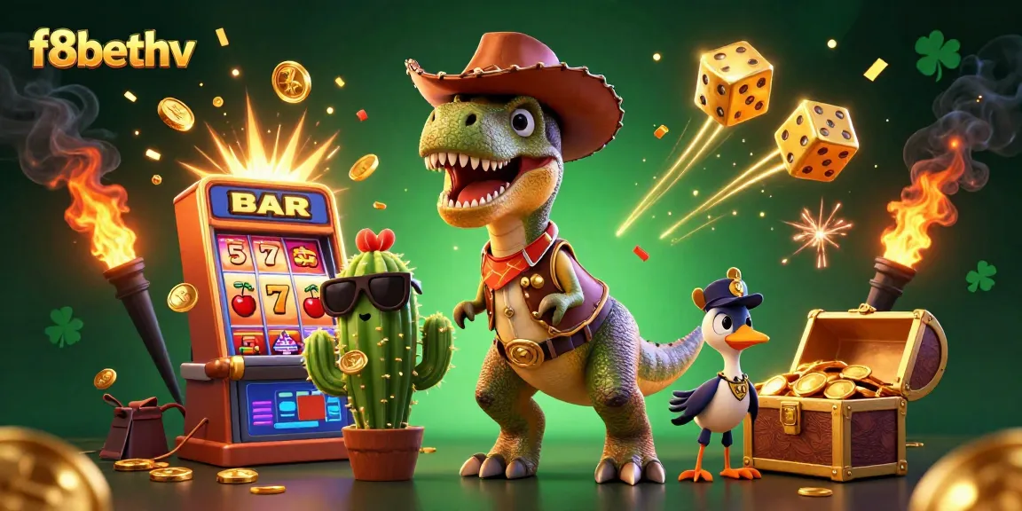 Celebrate wins with f8bethv's exciting gaming scene featuring a jackpot explosion of coins!