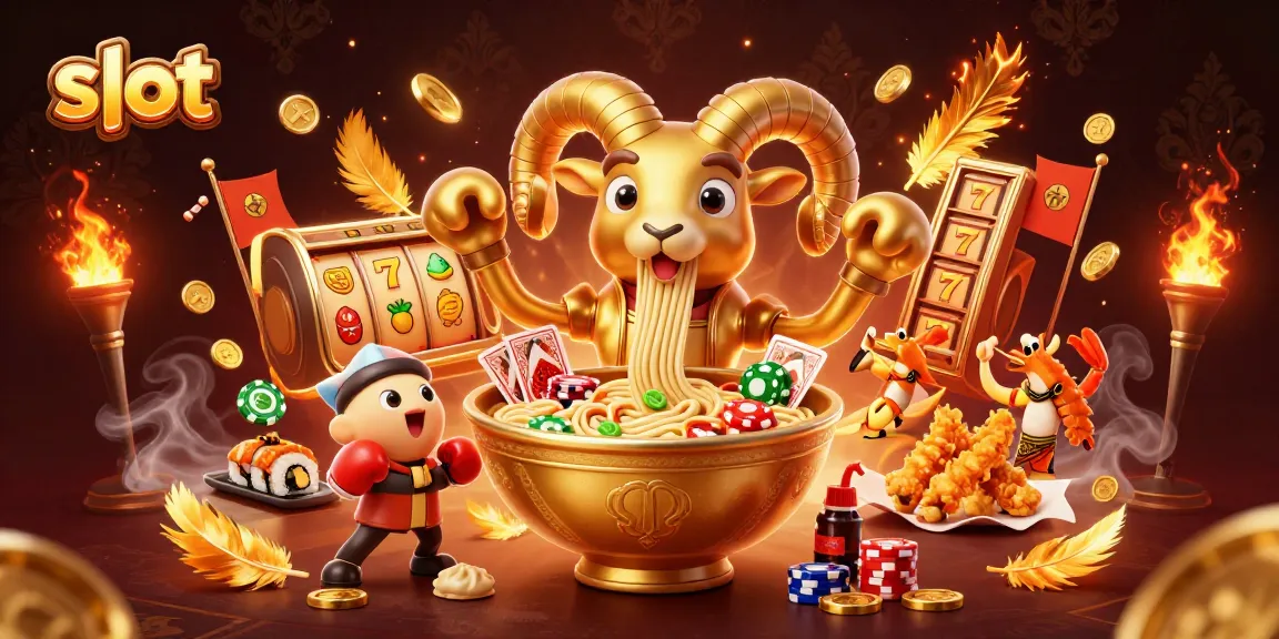 Menggandakan slot dengan simbol keberuntungan dan karakter menarik di dunia kasino online.