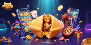 Experience the magic of the best real money casinos australia with a vibrant 3D casino-themed illustration.
