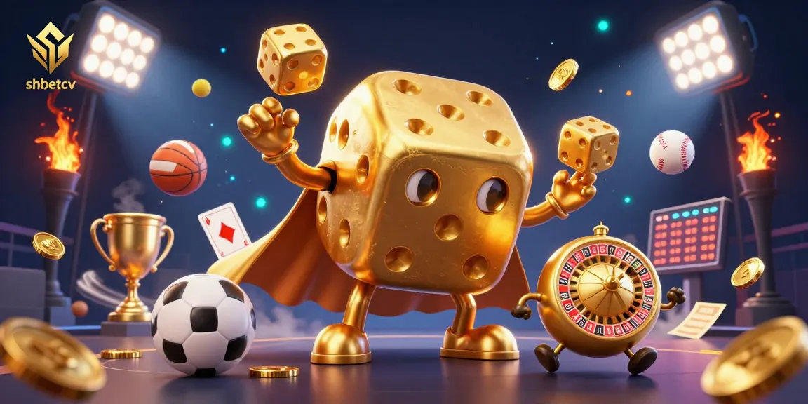 Engage with shbetcv as a golden dice golem brings casino excitement to life in dynamic 3D.