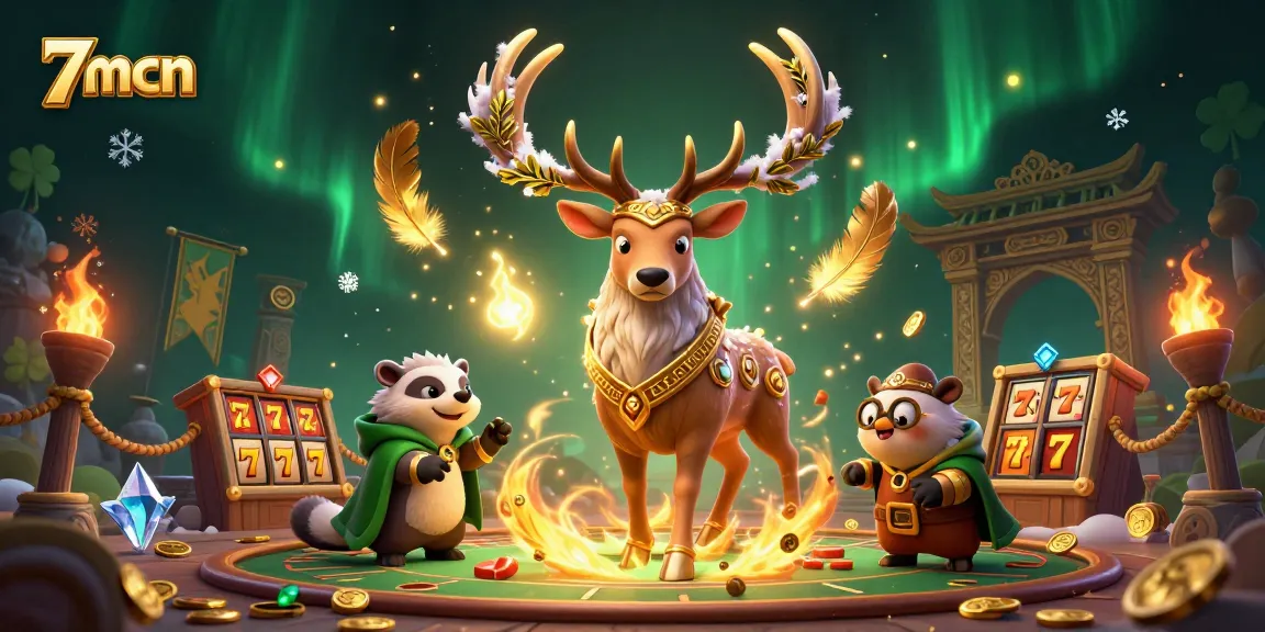 Experience a thrilling 7mcn gaming adventure with mystical characters and winning slot reels.