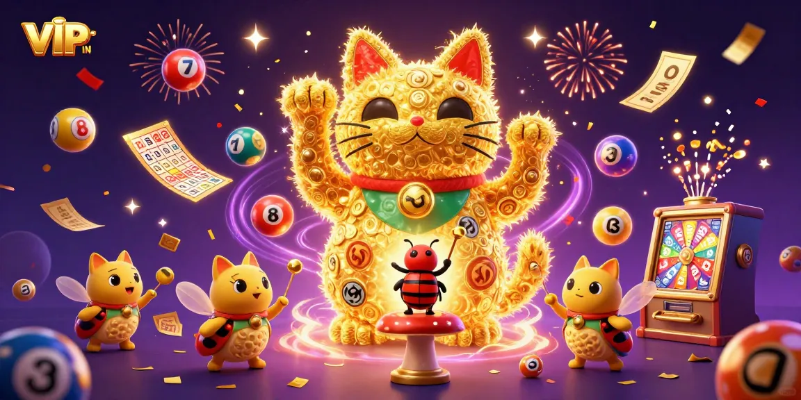 Join the excitement with VIPWIN, where vibrant casino elements collide in a stunning digital art scene.