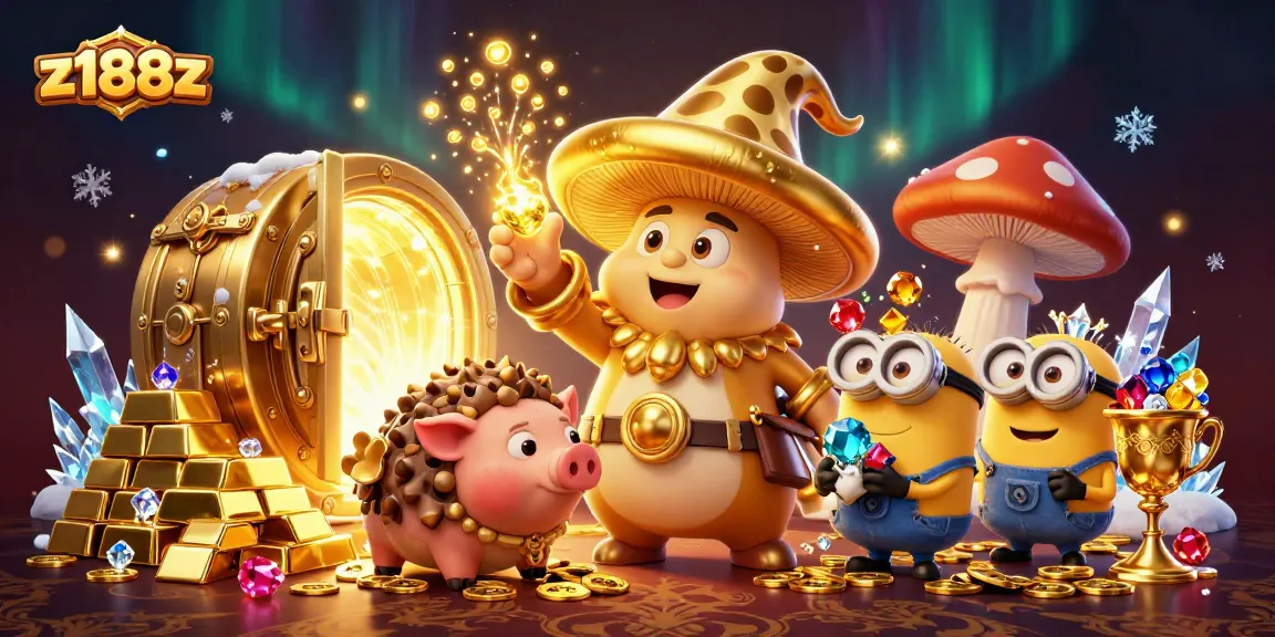 Experience the magic of winning at z188z with vibrant treasures and enchanting characters.